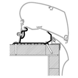 THULE Adapter 4-tlg. zu Omnistor 6300/9200 passend für Hobby Optima Ontour