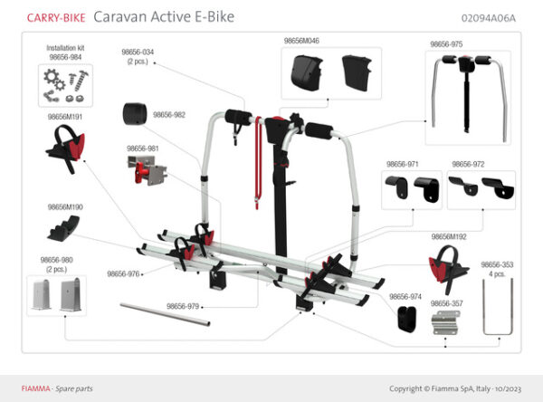 U-Bügel Kit M6 _VE: 4 Stück_ zu Carry Bike XL A, XL A Pro 200/300 – Bild 2