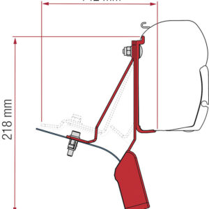 FIAMMA Adapterkit F45 passend für Ford Custom Nugget Lift Roof ab 2015