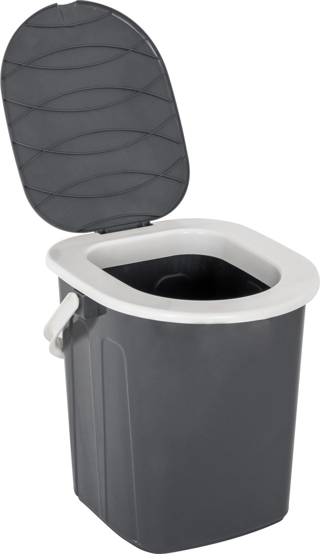 BRUNNER Eimertoilette Optipot inkl. Sitz Farbe schwarz / grau