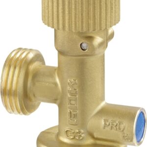 GOK Gasflaschenventil für Butan-Gasflaschen M16 x 1,5 (GAZ) x AG-Shell SV