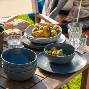 Geschirrset koziol Club Set Göteborg 16-tlg. Farbe nature ash grey / nature dessert sand