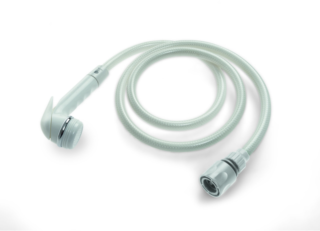 FAWO Brausegarnitur Außendusche mit Anschlusskupplung für Art. 9960254, Farbe weiß