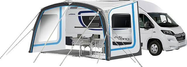 BRUNNER Seitenwände zu Sonnendach Skia Farbe weiß/grau