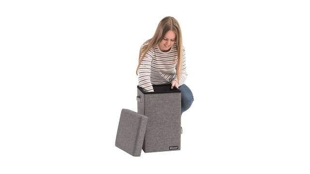Outwell Staubox und Hocker Cornillon High Farbe grey melange – Bild 7