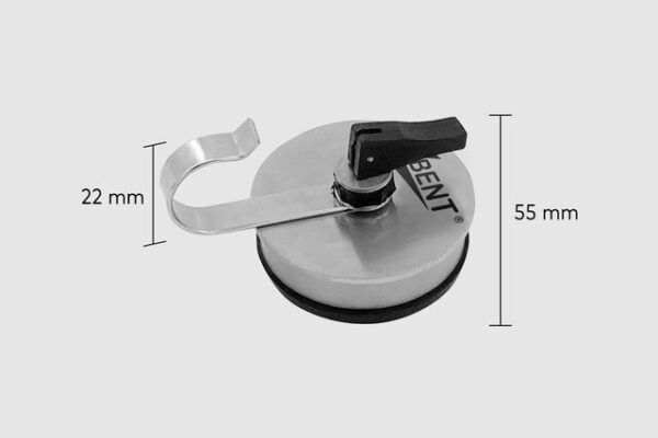 Klappsauger BENT Farbe silber – Bild 2