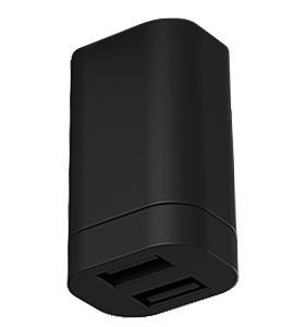 H.A.B.A. USB-Steckdose für Stromleiste Lanciano H.A.B.A. 2x USB-A, Fb. schwarz