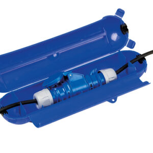 Weingärtner Elektrosafe für 3-polige CEE-Stecker / -Kupplungen, IP44 spritzwassergeschützt Fb. blau