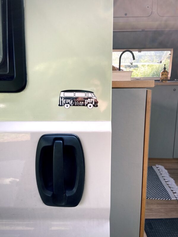 Autoaufkleber Advanture Shop Home is where you park it – Bild 6