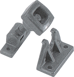 STS Oberholz Spindelverschluss mit Winkelhalterung Farbe grau