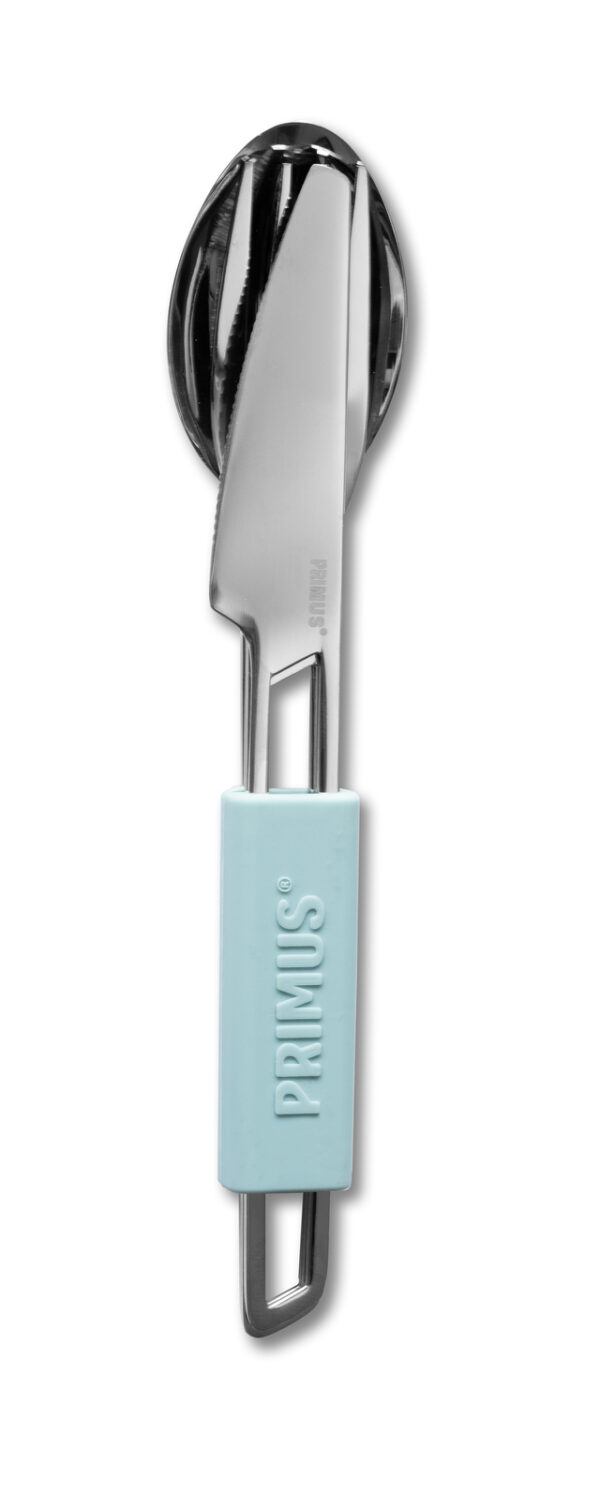 Besteck-Set PRIMUS mit Löffel, Messer und Gabel Farbe pale blue – Bild 2