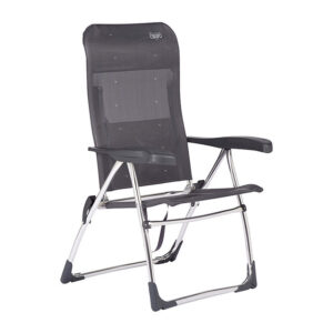CRESPO Strandstuhl Beach Chair Nytexine Alu, Farbe dunkelgrau