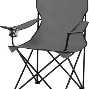 Coleman Quad Chair Faltstuhl 54 x 92 x 87 cm VE6 Farbe grau / silber