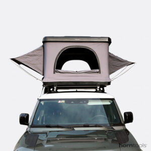 Hartschalen Dachzelt horntools Themis PopUp 140 cm Farbe schwarz / grau