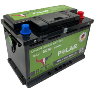 Batterie BullTron Polar 50 Ah LiFePO4 25,6 V Akku mit Smart BMS, Bluetooth App, aktiver Balancer und Heizung