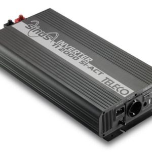 TELECO Sinus-Wechselrichter TI 2000 SI-ACT-RAL 7016 mit 12 V Anschlusskabel