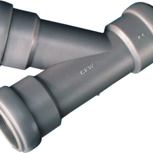 CARYSAN® T-Stück 45° zu AW-Rohrsystem 28 mm mit Dichtung
