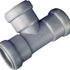 CARYSAN® T-Stück 90° zu AW-Rohrsystem 28 mm mit Dichtung