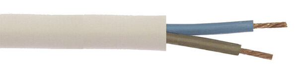 Elektroleitung H03VV-F PVC Farbe weiß Kabellänge 5 m