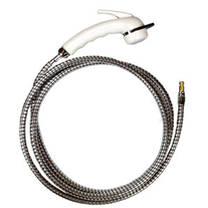 REICH Ersatzschlauch für / Kama Steckdosen incl. Carisma Stellbrause Farbe weiß, Schlauch 2 m