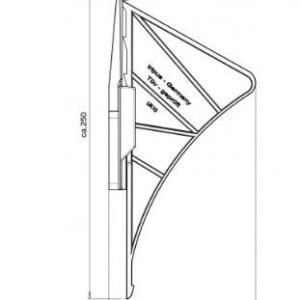 Radkeil tripus Kunststoff Farbe weiss Inhalt 1 Stück