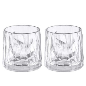 koziol Trinkglas CLUB No. 2 Superglas 250 ml, 2er-Set Farbe crystal clear