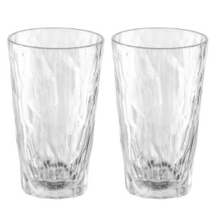 koziol Trinkglas CLUB No. 6 Superglas 300 ml, 2er-Set Farbe crystal clear