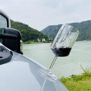 Magnet-Kunststoffgläser silwy WEIN 2er-Set Hightech 200 ml Fb. transparent inkl. 2 Nano-Gel-Pads