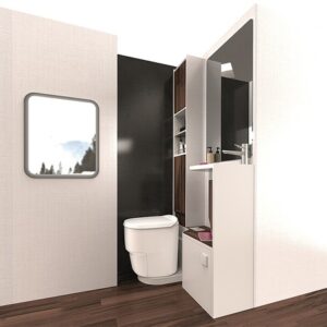 Toilette Clesana C1 mit L-Adapter Farbe weiß