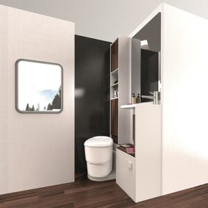 Toilette Clesana C1 mit L-Adapter Farbe weiß