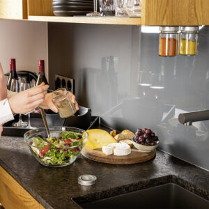 Feinkost-Magnetgläser silwy CLASSY 3er-Set + Magnetleiste 3 Kristallgläser + 3 Pads 192 ml Farbe schwarz