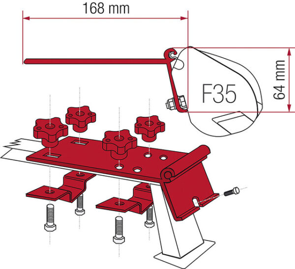 Kit FIAMMA Standard für Markisenadapter F35