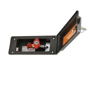 REICH Gas-Außensteckdose WaterSolution 8 mm Fb. RAL 7000 grau