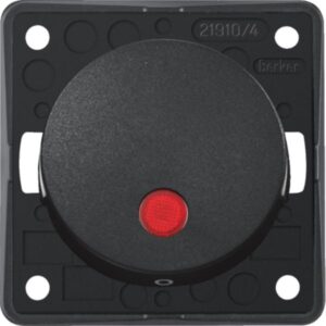Berker Kontroll Wippschalter mit roter Linse 12 V