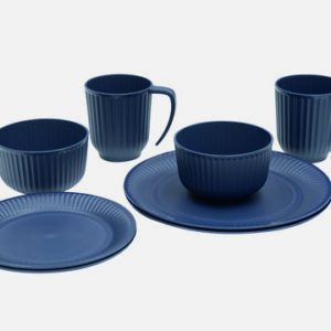 Geschirrset Outwell Delish 2 Personen 8-tlg. Farbe navy night