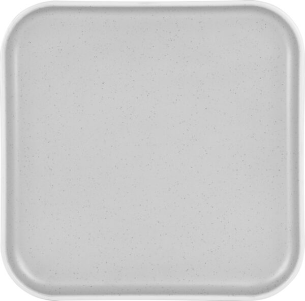 Essteller BRUNNER eckig Dolomit 25 x 25 cm Farbe weiß