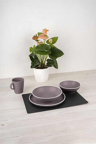 BRUNNER Geschirrset Dolomit Magnetic Antislip 11-tlg. Farbe rosé