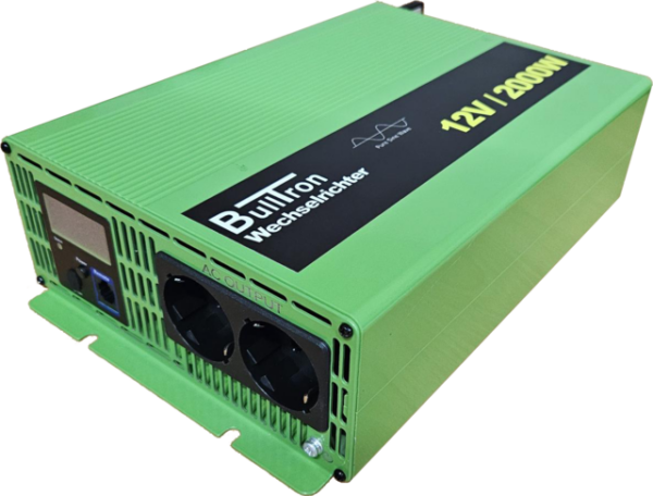 Wechselrichter BullTron 12 V 2000 W Netzvorrangschaltung 16 A Sicherung