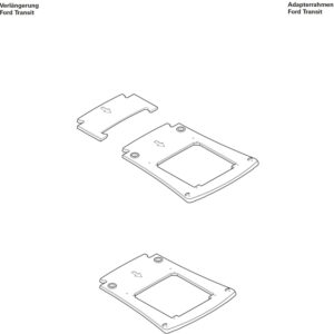 Adapterrahmen comp.pl. 2.G truma passend für Transit
