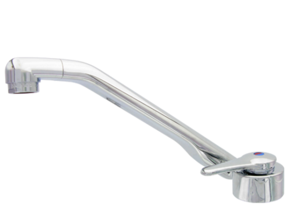 Aut.-Einhebelmischer FLORENZ mit Mikroschalter, COMET Design STANDARD, chrom Auslauf 22 cm