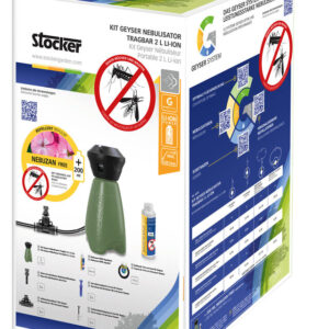 Nebulisator Kit Geyser 2 l mit Nebuzan 200 ml Tragbar Farbe grün