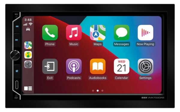 ESX VMX700DAB Universal 2-DIN Media Moniceiver + Blende Ducato 8 ab 2021