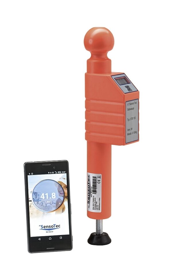 Digitale Stützlastwaage ATSensoTec STB150 B Farbe orange
