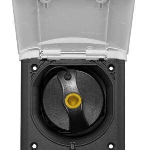 Diesel-Einfüllstutzen ABL mit Magnetklappdeckel Schlauchanschluss 50 mm Farbe anthrazit