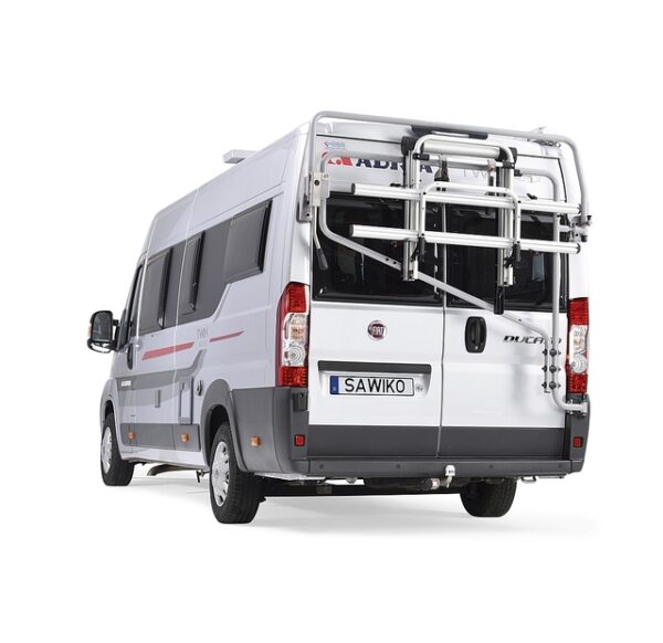 Fahrradträger Sawiko Futuro E-Lift H2  für 3 Fahrräder Heck elektrisch Traglast 60 kg