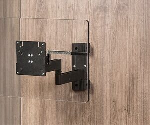 TV-Wandhalterung Caratec Flex CFW400AS mit 4 Drehpunkten Farbe schwarz
