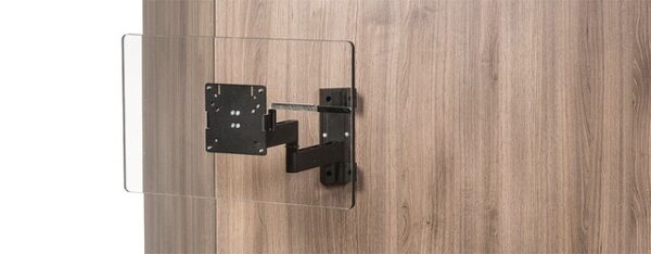 TV-Wandhalterung Caratec Flex CFW400AS mit 4 Drehpunkten Farbe schwarz