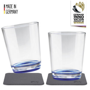 MagnetTrinkbecher silwy 250 ml 2er-Set, 2 Becher + 2 Pads Fb. pearl grey