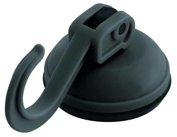 Haken Eurotrail mit Saugnapf 2er-Set Farbe anthrazit belastbar bis 6 kg