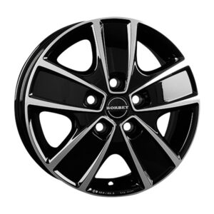 Leichtmetallfelge Borbet CWG 6,0 x 16 Zoll passend für Fiat Ducato Heavymistral anthracite polished